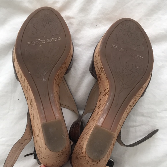 Franco Sarto wedge summer sandals heels - Picture 4 of 7